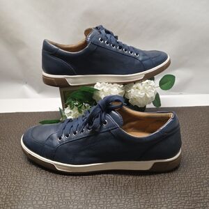 Cole Haan Vartan Casual Sneakers Navy Blue Leather Mens 10.5